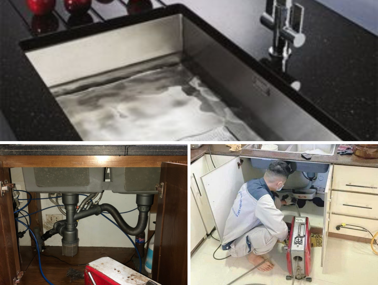 Thợ thông tắc chậu rửa bát