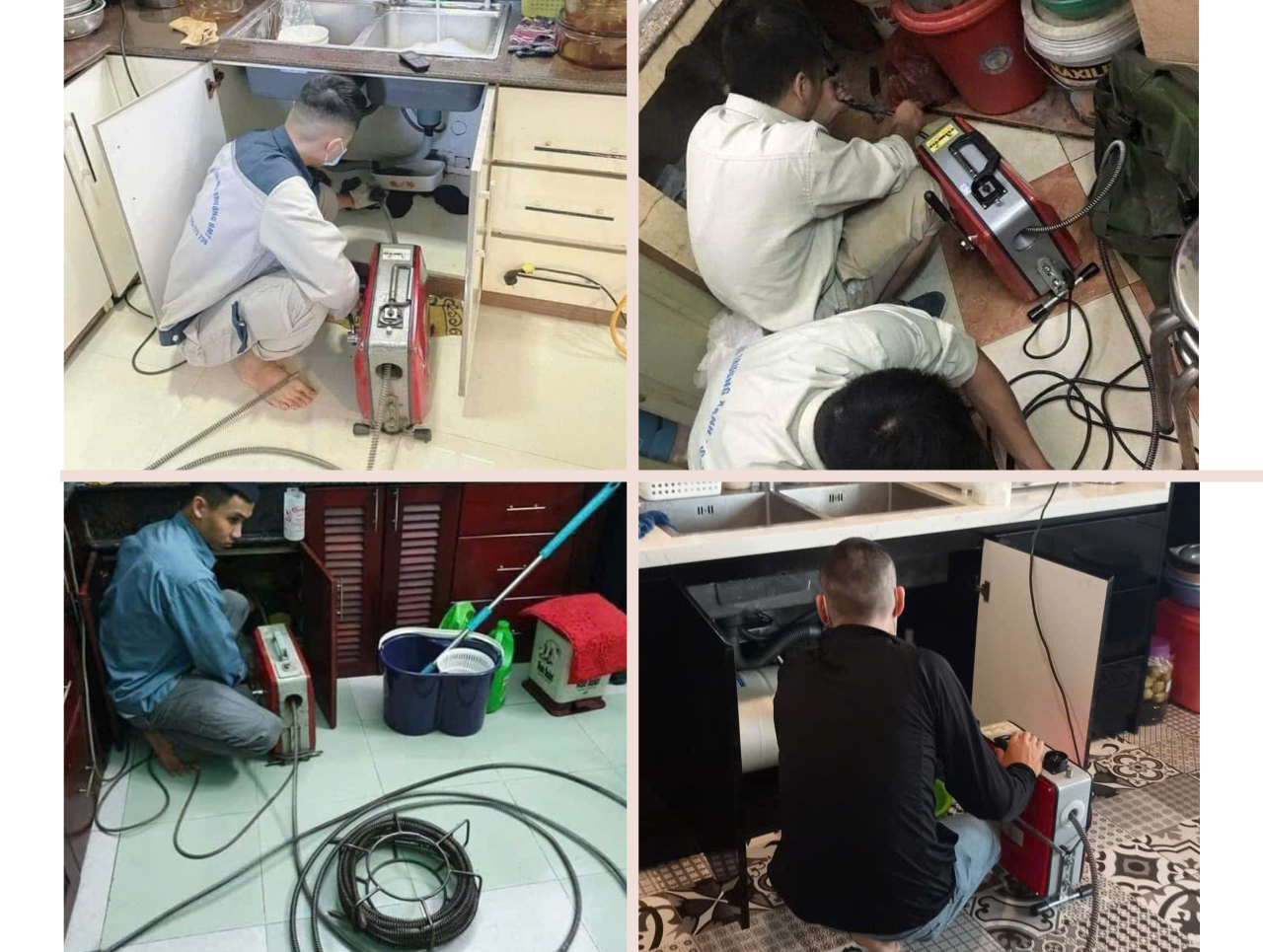 Thông tắc bồn chậu rửa bát