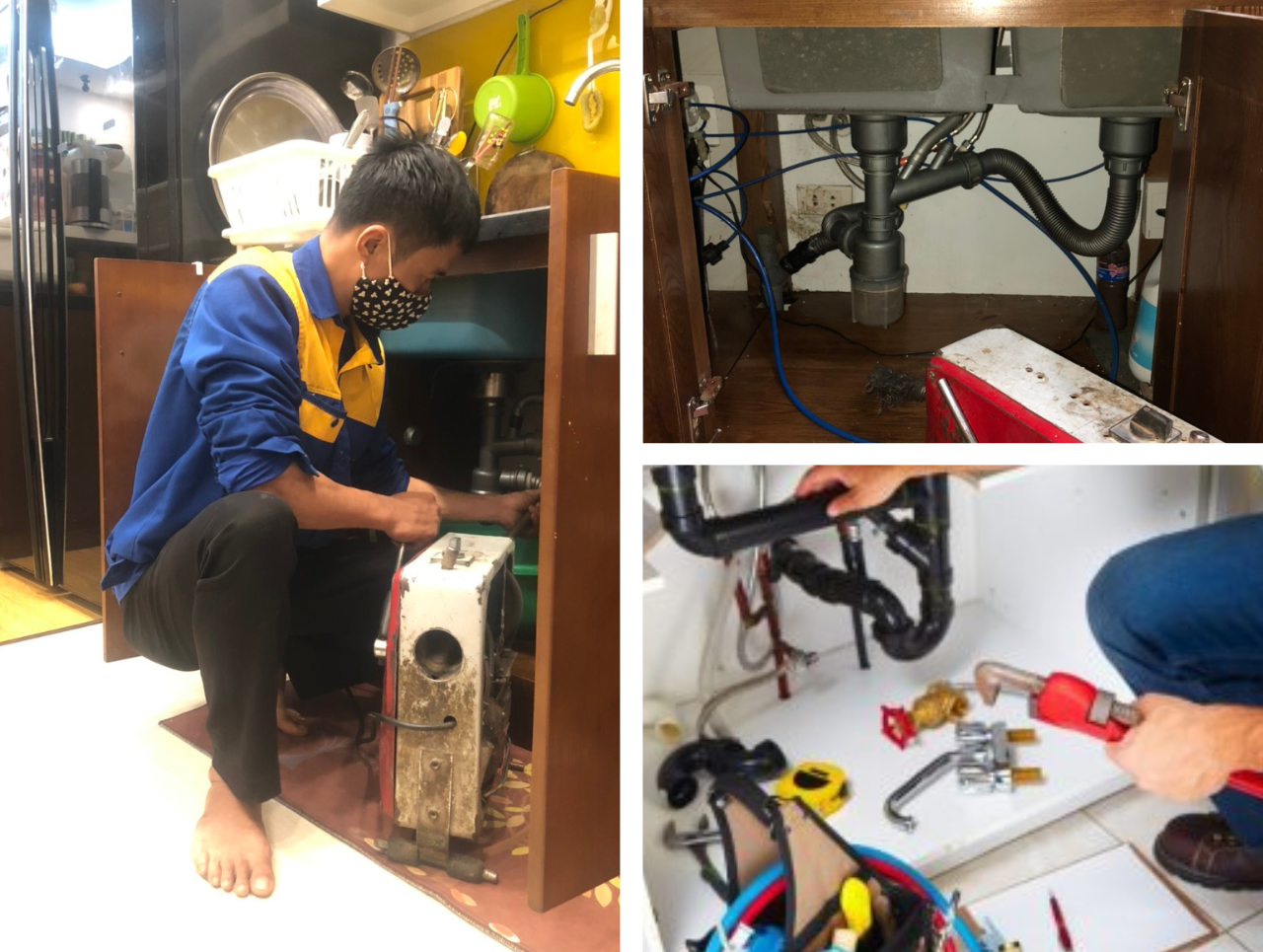 thông tắc chậu rửa bát tại Hà Nội gia rẻ